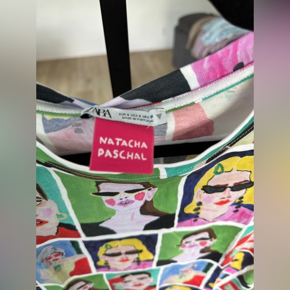 Zara & Natacha Paschal collab t shirt size M and small Two shirts. - Picture 4 of 7